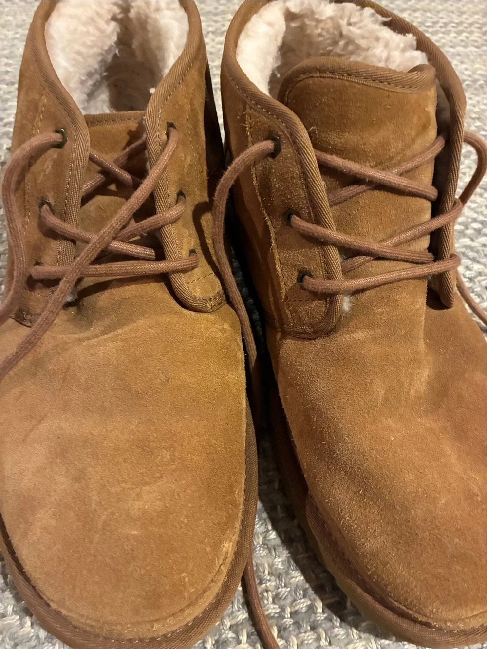 UGG Men's Chestnut Suede Chukka Boots with Shearling Lining
